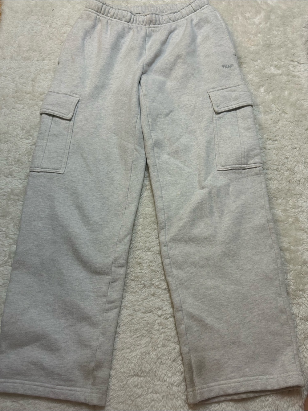 Aritzia Cargo Sweatpants - Light Gray